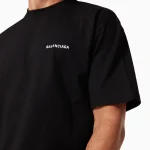 Balenciaga Logo Medium Fit T-shirt in Cotton Jersey