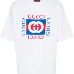 👕 تيشيرت جيرسي قطني بطباعة Gucci