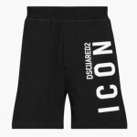 DSQUARED2 ICON Logo Sweat Shorts (Black)