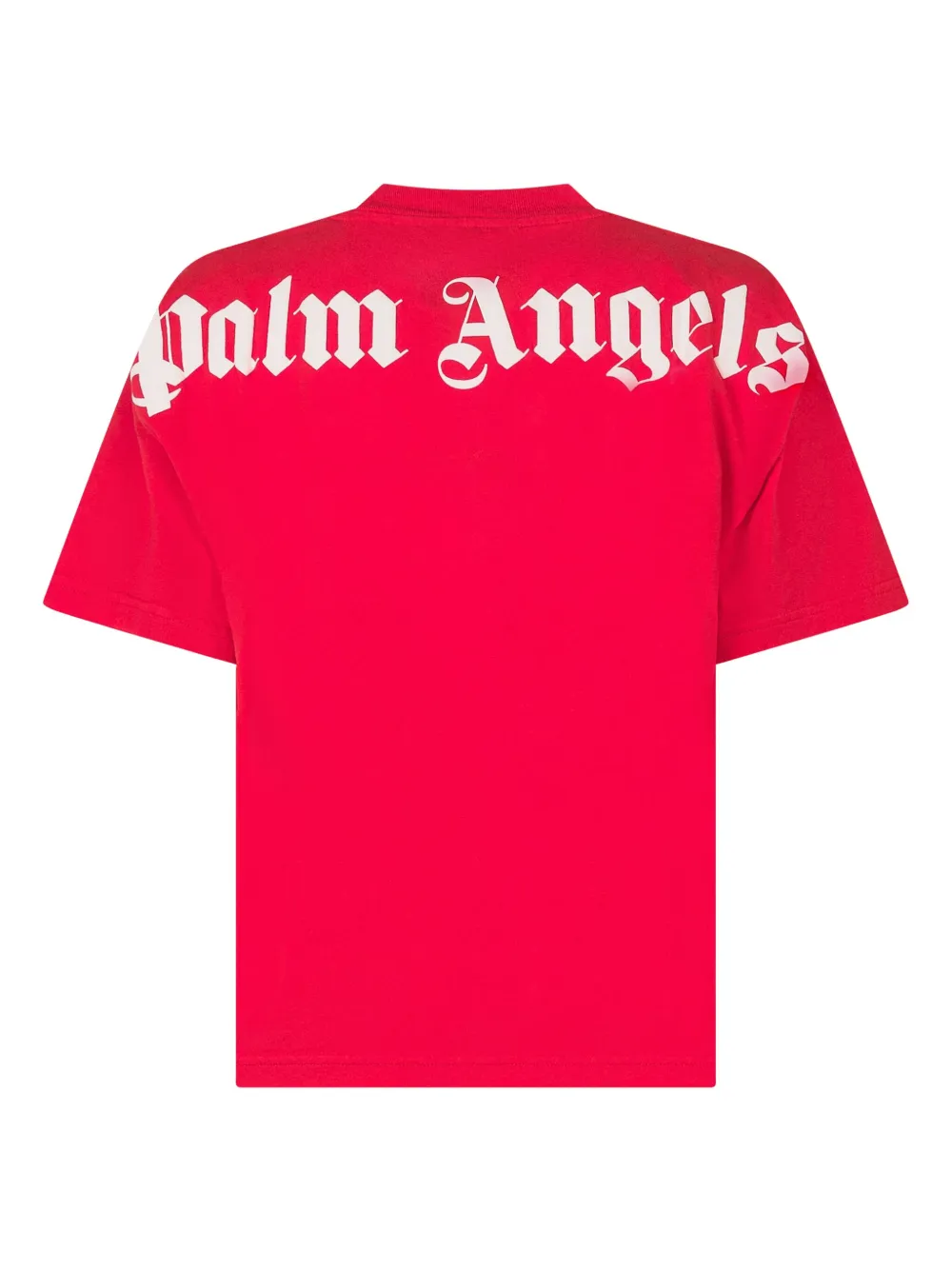 Palm Angels Logo Print T-Shirt – تيشيرت بالم أنجلز بطباعة الشعار - الصورة 3
