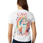 Casablanca Rainbow Column Graphic T-Shirt – White (Unisex)
