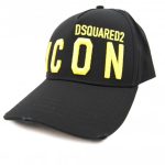 🧢 قبعة DSQUARED2 ICON – أسود × ذهبي